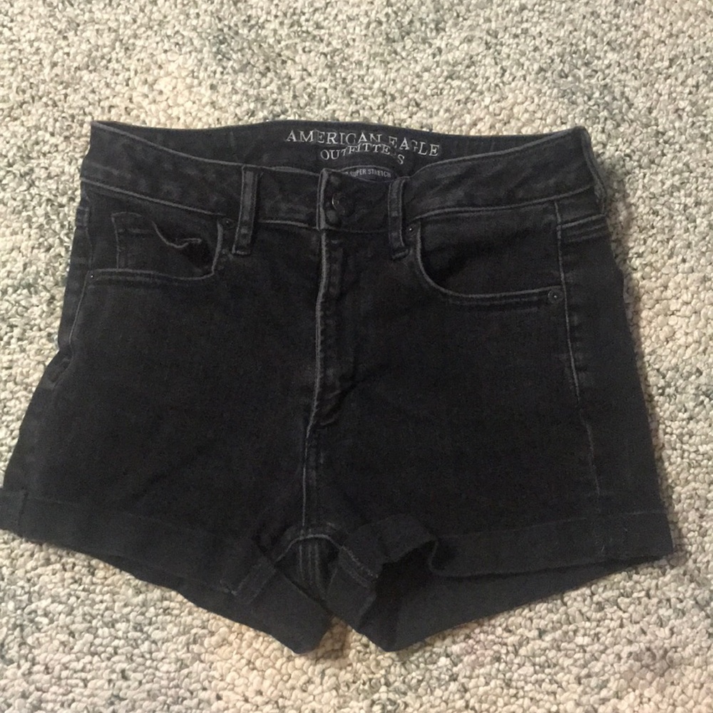 Black American Eagle Shorts